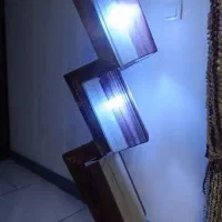 آباژور چوبی سه چراغه|چراغ خواب و آباژور|فولادشهر, B8|دیوار