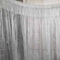 پرده تور زرشکی و نقره‌ای رنگ|پرده، رانر، رومیزی|تهران, جنت‌آباد مرکزی|دیوار