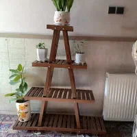 استندچوبی گلدون.نو نو.کاملا سالم ومحکم وضد آب|گل و گیاه طبیعی|قرچک, شهرک گلها|دیوار