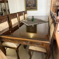 ست مبلمان و میزناهارخوری ۱۰ نفره با ۴ میزبان اضافه|مبلمان خانگی و میز عسلی|اصفهان, فیض|دیوار