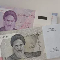 بسته اسکناس هزاری و پنج هزاری جدید کسر یک یکم