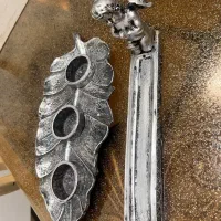 دو جفت جاشمعی و جا عودی پلی استر نو|صنایع دستی و سایر لوازم تزئینی|قم, زنبیل آباد|دیوار