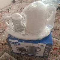 چای ساز کنارهمی لاکی واتسون مدل 3002 با قوری پیرکس