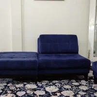 مبل راحتی سرمه ای|مبلمان خانگی و میز عسلی|کوهدشت, |دیوار