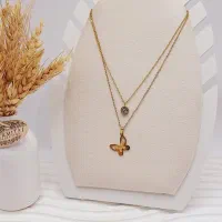 ست گوشواره و گردنبند در دو مدل پروانه|بدلیجات|مشهد, ده دی|دیوار