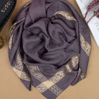 روسری ابریشم ژاکارد دور طلایی|لباس|رامهرمز, |دیوار