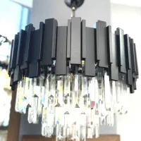 لوستر کریستالی مدرن طرح پیانو