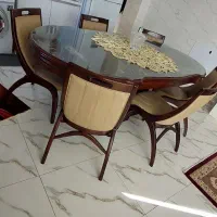 میز غذاخوری ۸ نفره چوبی