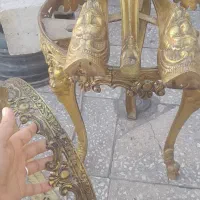 میز برنجی عتیقه ۲ عدد قدیمی اصل وزن سنگین