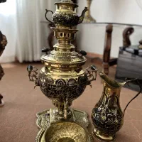 سماور ۶ لیتری زغالی سیاه قلم