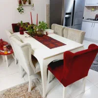 میز نهار خوری 6 نفره|میز و صندلی غذاخوری|رشت, معلولین|دیوار