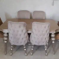میز ناهارخوری ۶ نفره چوب راش، شیک و سالم