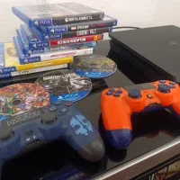 slim ps4 سالم تمیز به همراه بازی|کنسول، بازی ویدئویی و آنلاین|کیش, |دیوار