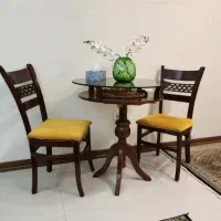 میز نهار خوری دو نفره چوبی