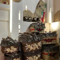 سبدهای حصیری|صنایع دستی و سایر لوازم تزئینی|ارژن, |دیوار