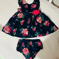 پیراهن بچه و‌بلوز شلوار وارداتی و نو برای سیسمونی