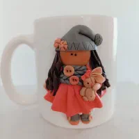 ماگ عروسکی|ظروف سرو و پذیرایی|قم, باغ کرباسی|دیوار