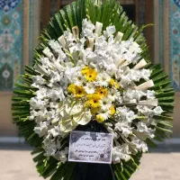 کد01 پایه گل و تاج گل تسلیتی مدل ارکیده آبی فروشی|خدمات پذیرایی، مراسم|تهران, آهنگ|دیوار