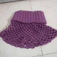 کلاه و شال یقه ای بافت