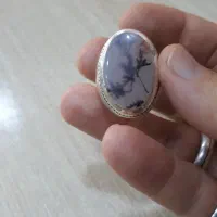 انگشتر نقره شجر اوپال عقیق یمن