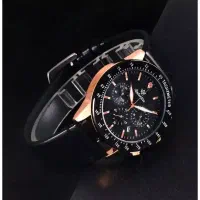 دو عدد ساعت سه موتوره رنگ برنزی و نقره ای تکی