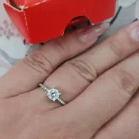انگشتر و حلقه ی زیبای نقره اصل