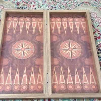 تخته نرد چوبی طرح گردو،مهره گردو واقعی
