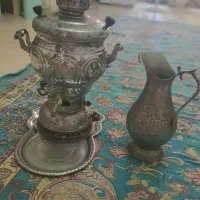 سماور همراه سینی و پارچش سالم