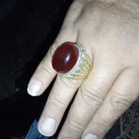 عقیق کبود قدیمی رکاب اصلی قدیمی