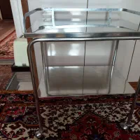 میز استیل دو طبقه قدیمی محکم|مبلمان خانگی و میز عسلی|تبریز, |دیوار