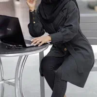 مانتو دیپلمات مشکی شیک|لباس|تهران, صادقیه|دیوار