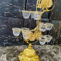فروش عمده ظروف عربی طلایی به قیمت فاکتور