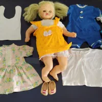 عروسک بزرگ دخترانه با کلی لباس