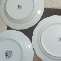 بشقاب گل سرخی ،قندان چینی اکبند با قوطی،نعلبکی|ظروف سرو و پذیرایی|تبریز, |دیوار