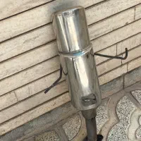 سپر عقب ۲۰۶ سفید و اگزوز استیل حرفه ای|قطعات یدکی و لوازم جانبی|اصفهان, باب الدشت|دیوار