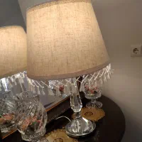 آباژور پایه کریستالی  شفاف