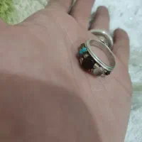 ۳ تا انگشتر ۵ داش و عقیق محمد سوار و شوه نقره