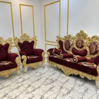 مبل سلطنتی چوب راش|مبلمان خانگی و میز عسلی|یاسوج, |دیوار