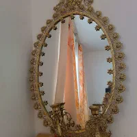 آینه و شمعدان برنج|آینه|بروجرد, |دیوار