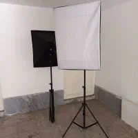 کیت ۲ شاخه نور ثابت ۵ تایی همراه پایه و لامپ