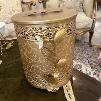جا دستمال کاغذی و سطل آشغال انتیک