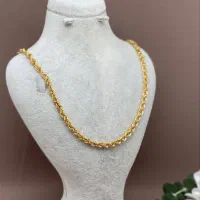 دستبندگوشوارهانگشترزنجیر طنابی200هزار بالای تابلو|جواهرات|گل تپه, |دیوار