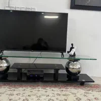 میز تلوزیون شیشه ای فانتزی بسیار زیبا