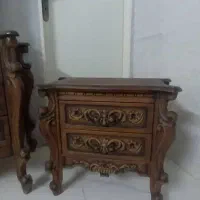 میزآرایش سه کشو منوت کاری شده چوب راش|تخت و سرویس خواب|تهران, دولاب|دیوار