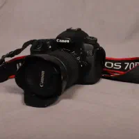 دوربین کانن 70D با جعبه و لنز18.135|دوربین عکاسی و فیلم‌برداری|لاهیجان, قیام|دیوار