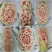 میوه آرایی شب یلدا، حکاکی هندوانه وکدو دسر ، کیک|خدمات پذیرایی، مراسم|زنجان, |دیوار