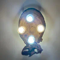 کارگاه چوب آبنوس|لوستر و چراغ آویز|آباده, |دیوار