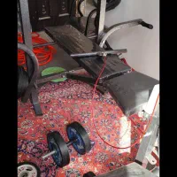 هالتر و دمبل و دستگاه بدن سازی ۵۶کاره|تجهیزات ورزشی|تاکستان, |دیوار