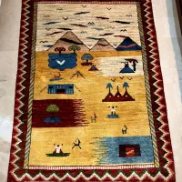 گبه دستبافت پانخورده