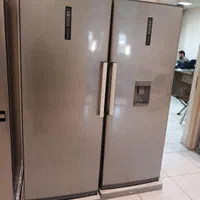 یخچال و فریزر دو قلو نقره‌ای|یخچال و فریزر|سهند, |دیوار